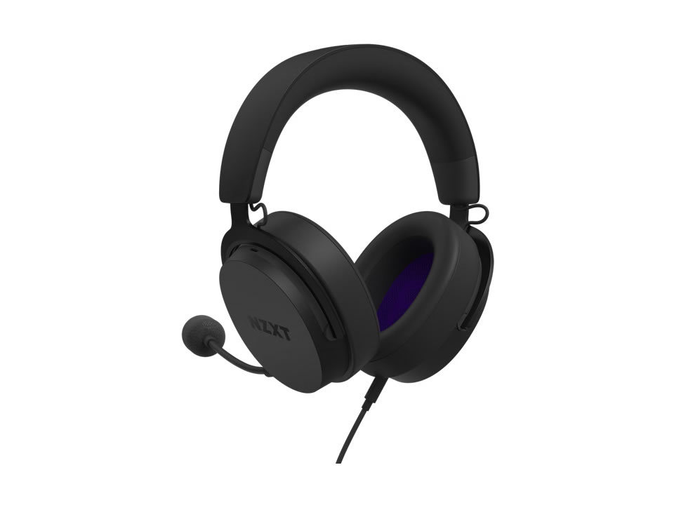 Headset Gamer NZXT RELAY BLACK [AP-WCB40-B2] Hi-Res Surround 7.1 (2xP2/P3/USB)